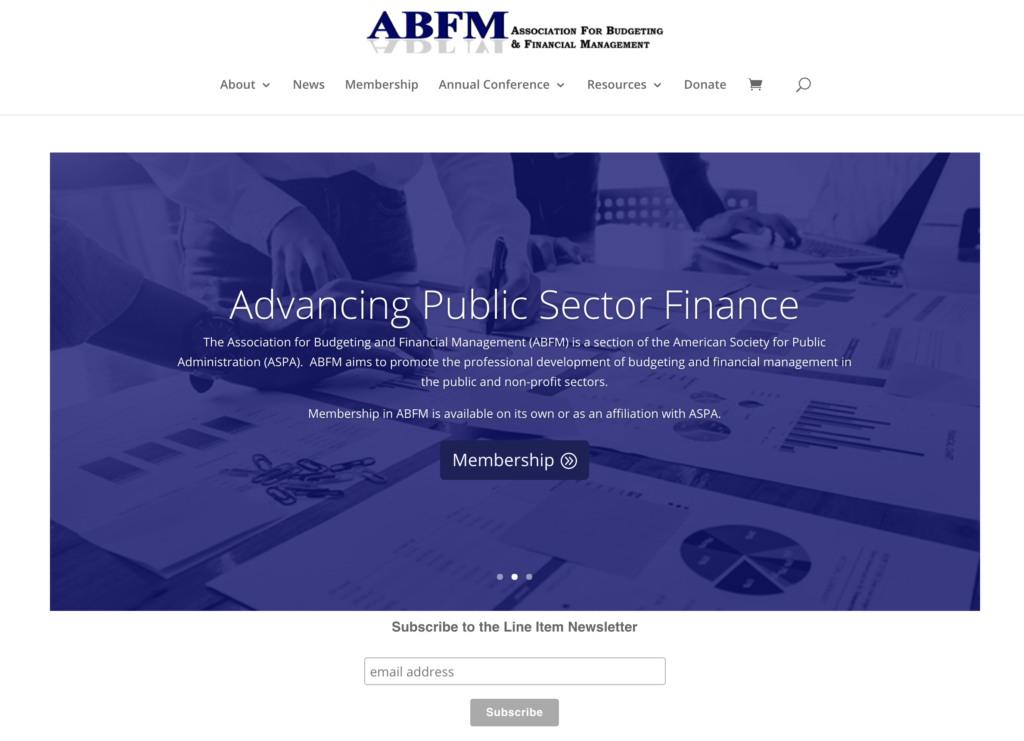 New ABFM website, March 2021